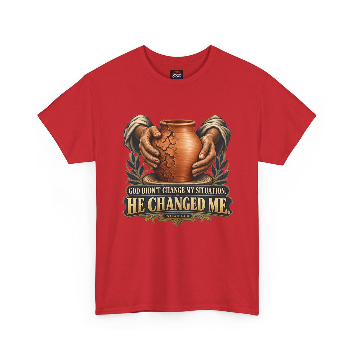 Faith T-Shirt — "God Didn't Change My Situation, He Changed Me" Inspirational Tee