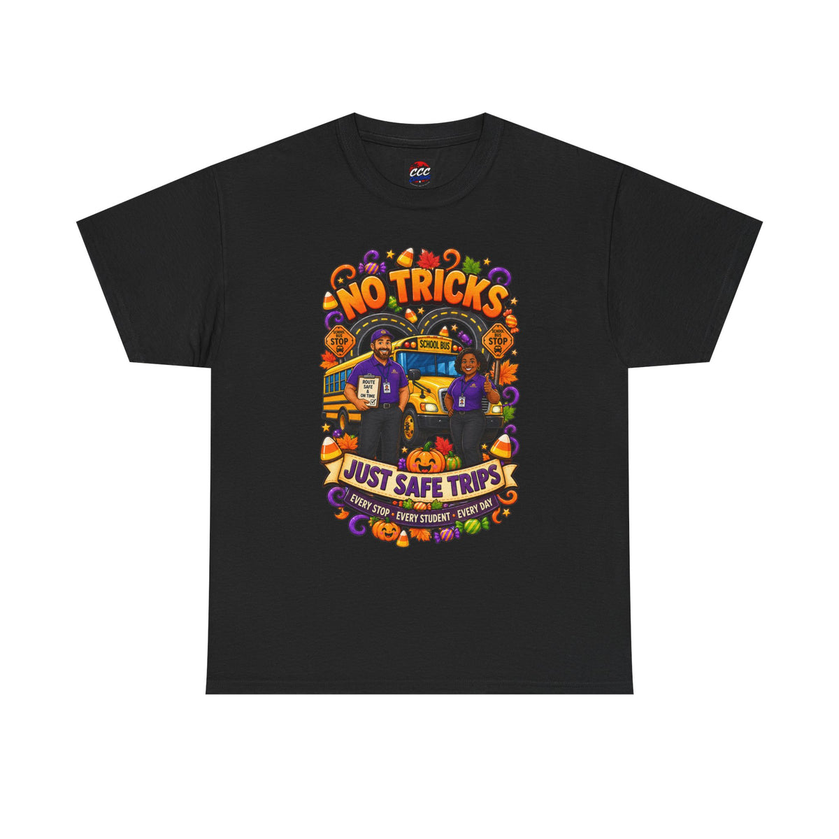No Tricks Just Safe Trips Tee