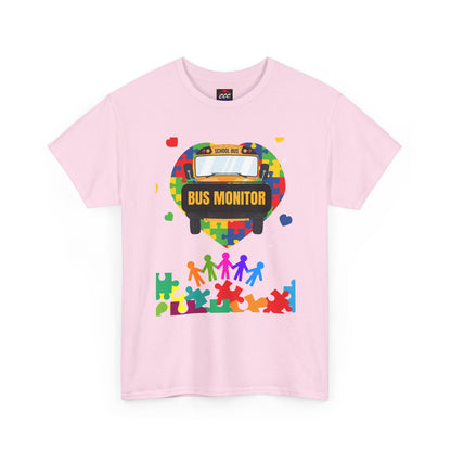 Bus Monitor Autism Awareness T‑Shirt