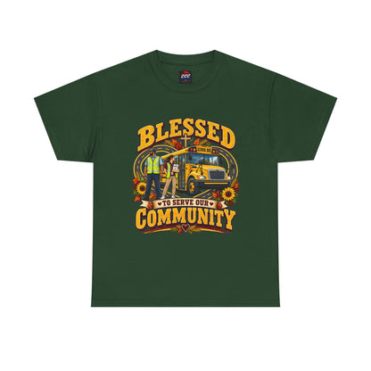Blessed To Serve Our Community Tee — Fall Version
