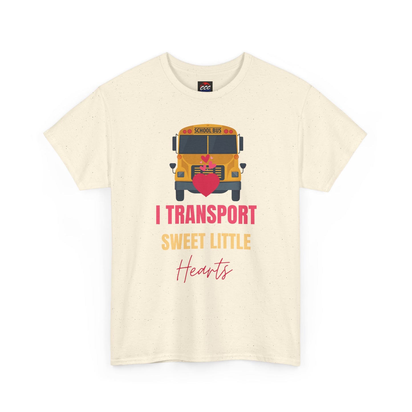 "I Transport Sweet Little Hearts" School Bus Driver Shirt