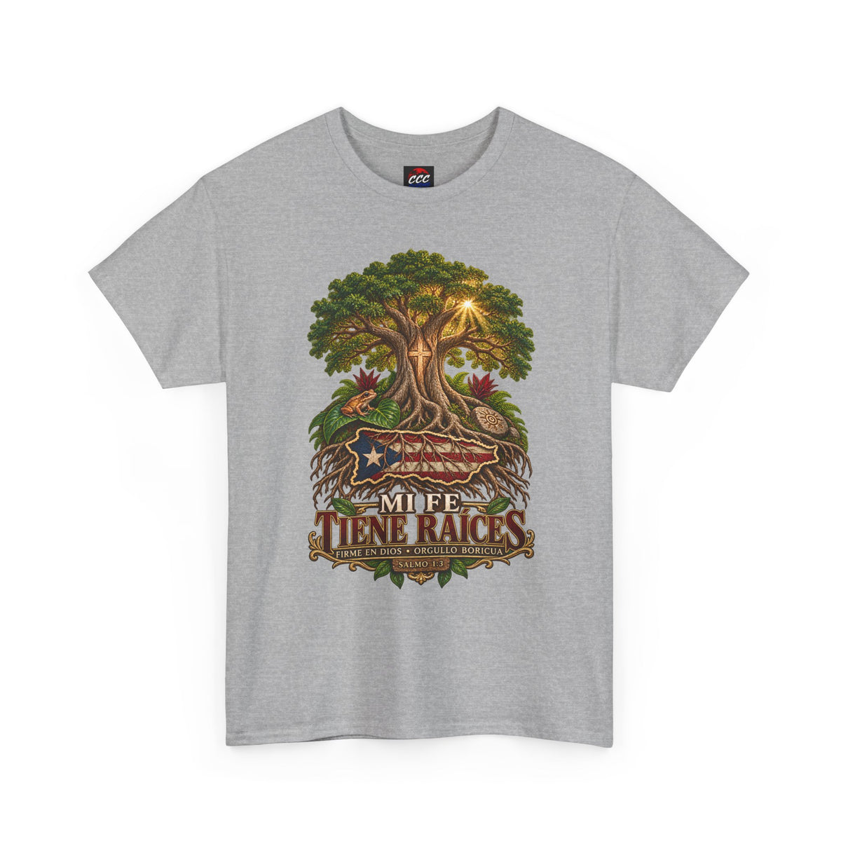 'Mi Fée Tiene Raíces' Tree of Life Vintage Flag Tee