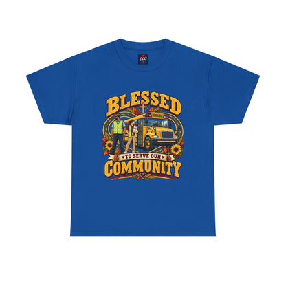 Blessed To Serve Our Community Tee — Fall Version