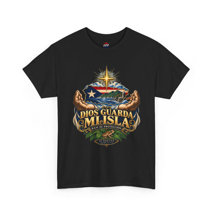 "Dios Guarda Mi Isla" Puerto Rico Pride Graphic Tee
