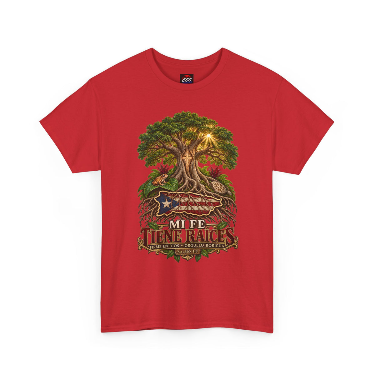 'Mi Fée Tiene Raíces' Tree of Life Vintage Flag Tee