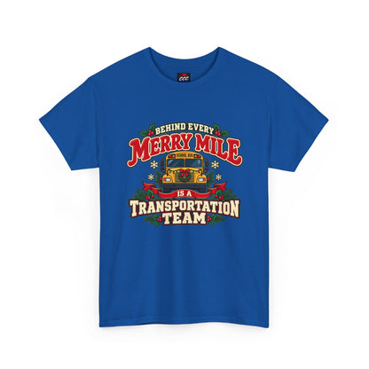 Merry Mile Transportation Team Christmas Tee