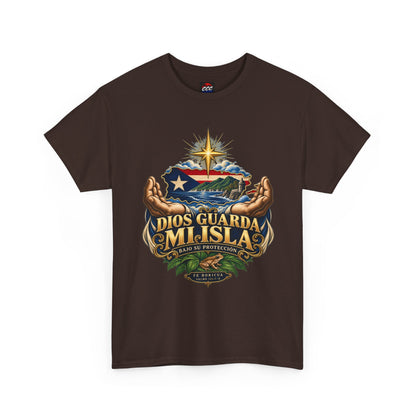 "Dios Guarda Mi Isla" Puerto Rico Pride Graphic Tee