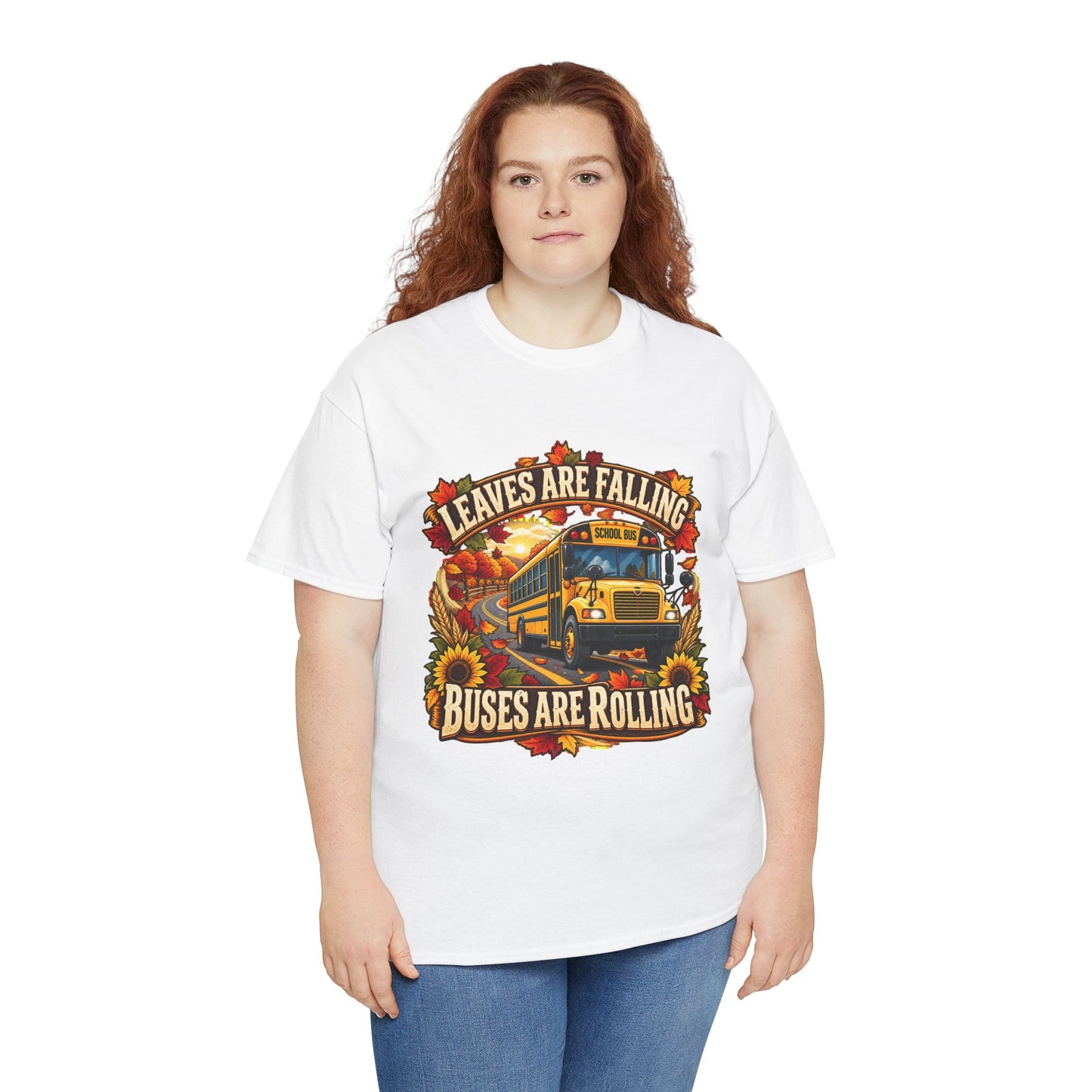 Leaves Are Falling, Buses Are Rolling T‑Shirt