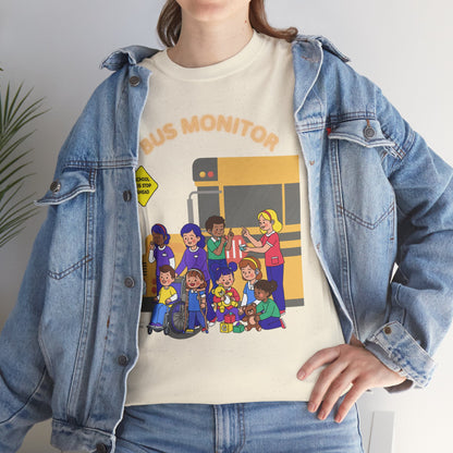 Bus Monitor with Students T-Shirt