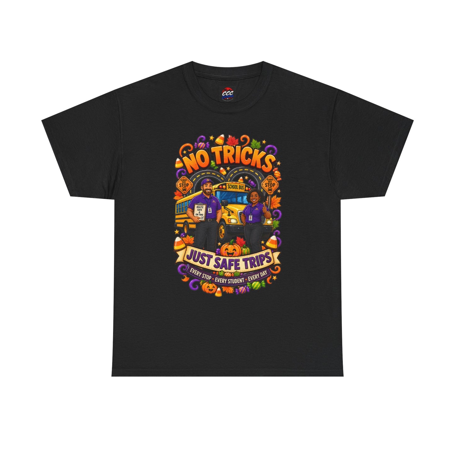 No Tricks Just Safe Trips Tee