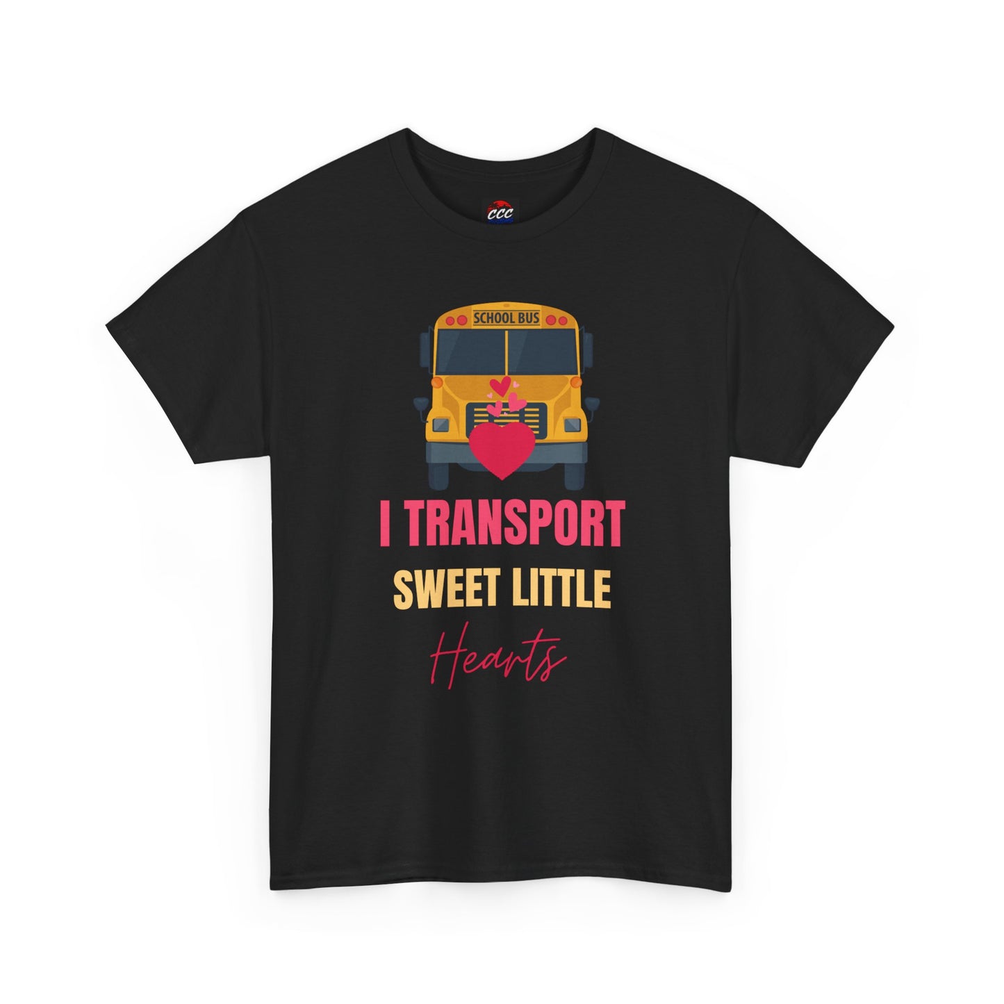 "I Transport Sweet Little Hearts" School Bus Driver Shirt