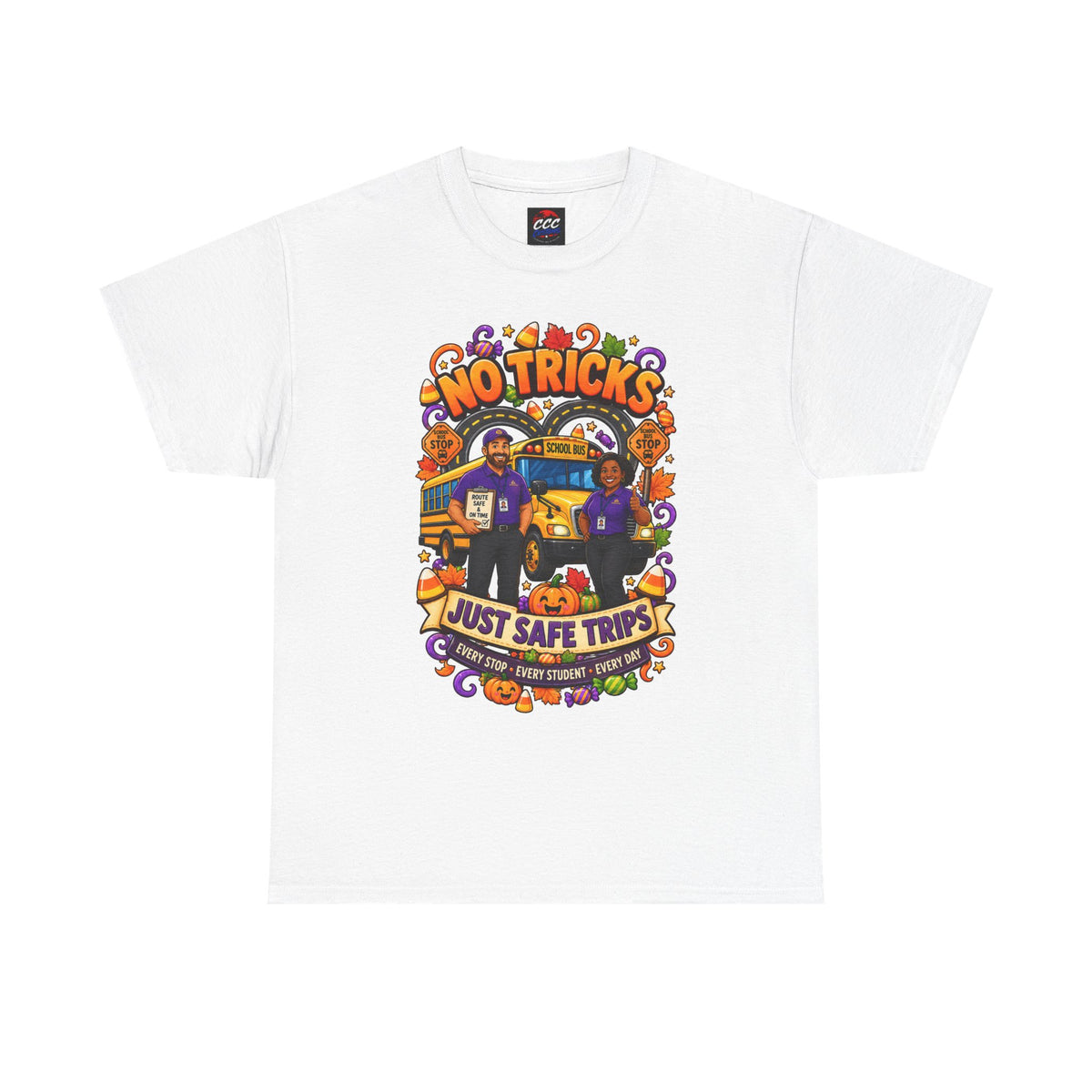 No Tricks Just Safe Trips Tee