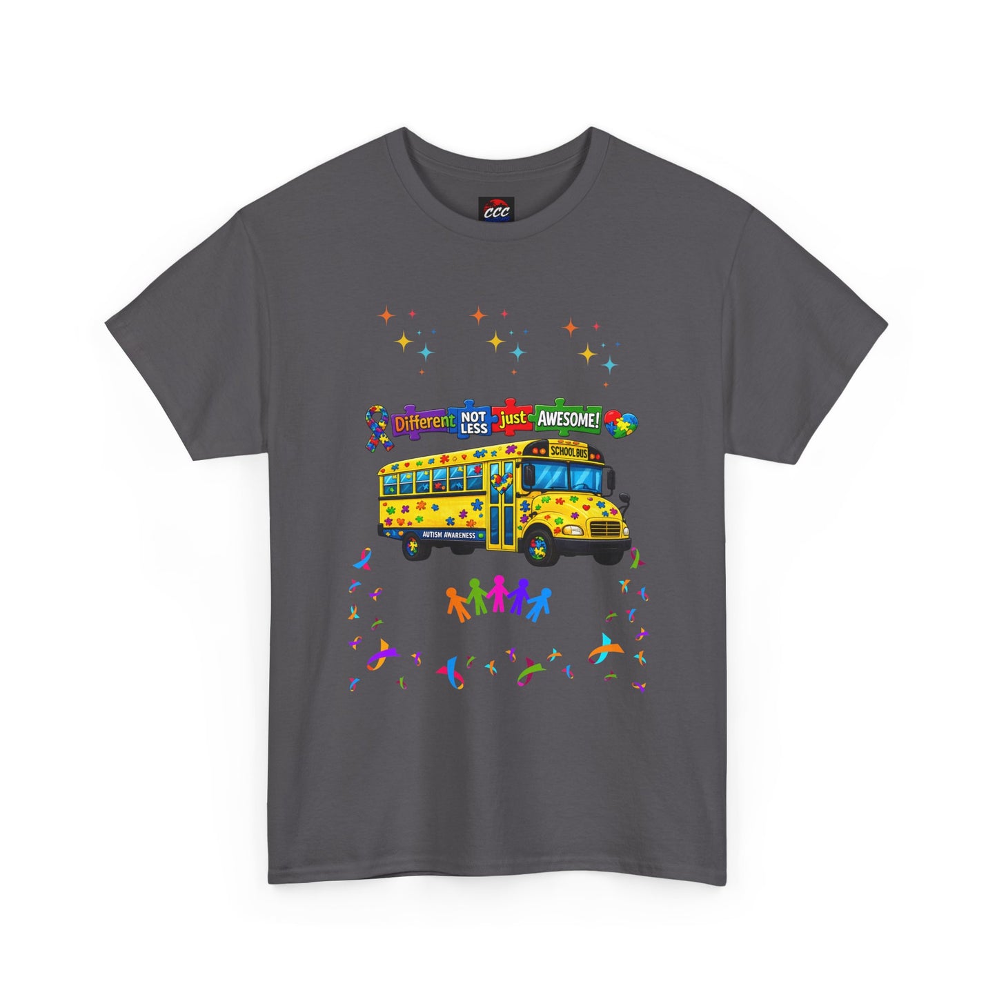 Autism Awareness School Bus T-Shirt