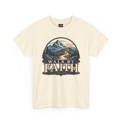 Walk by Faith Tee – Christian Inspirational Mountain T‑Shirt