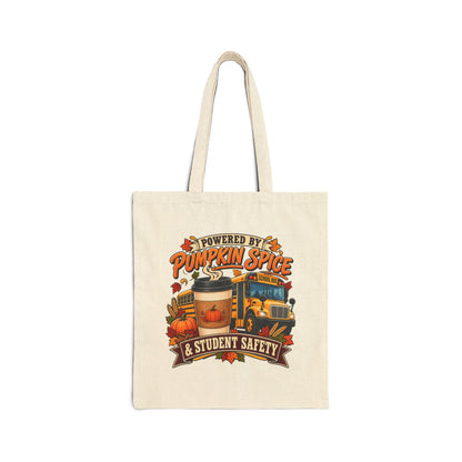 Powered by Pumpkin Spice & Student Safety Tote Bag