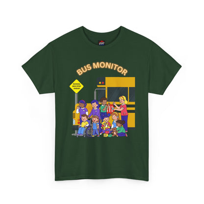 Bus Monitor with Students T-Shirt