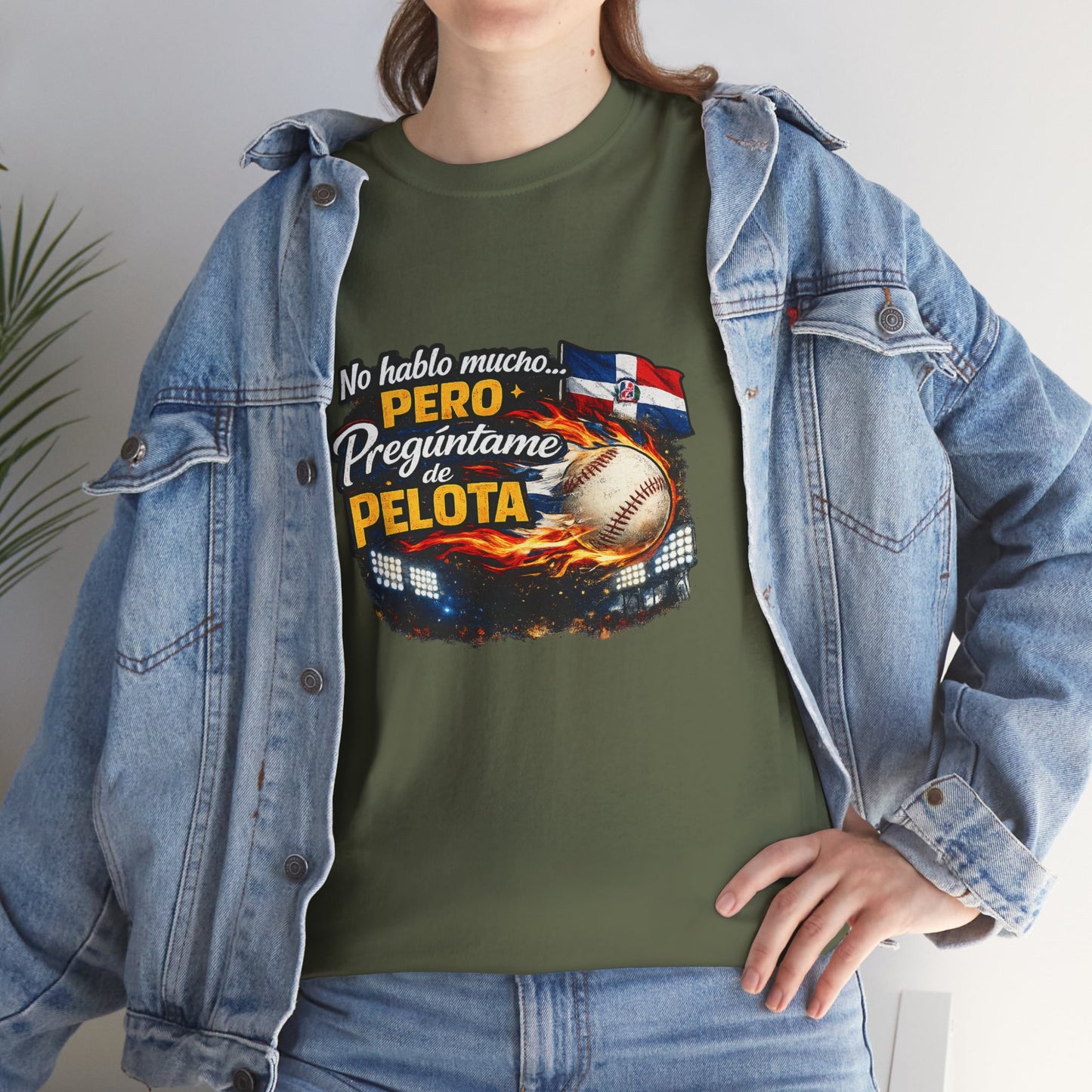 Baseball Dominican Flag Design T-Shirt