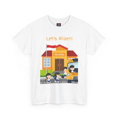 Let’s Ride! School Bus Kids T-Shirt