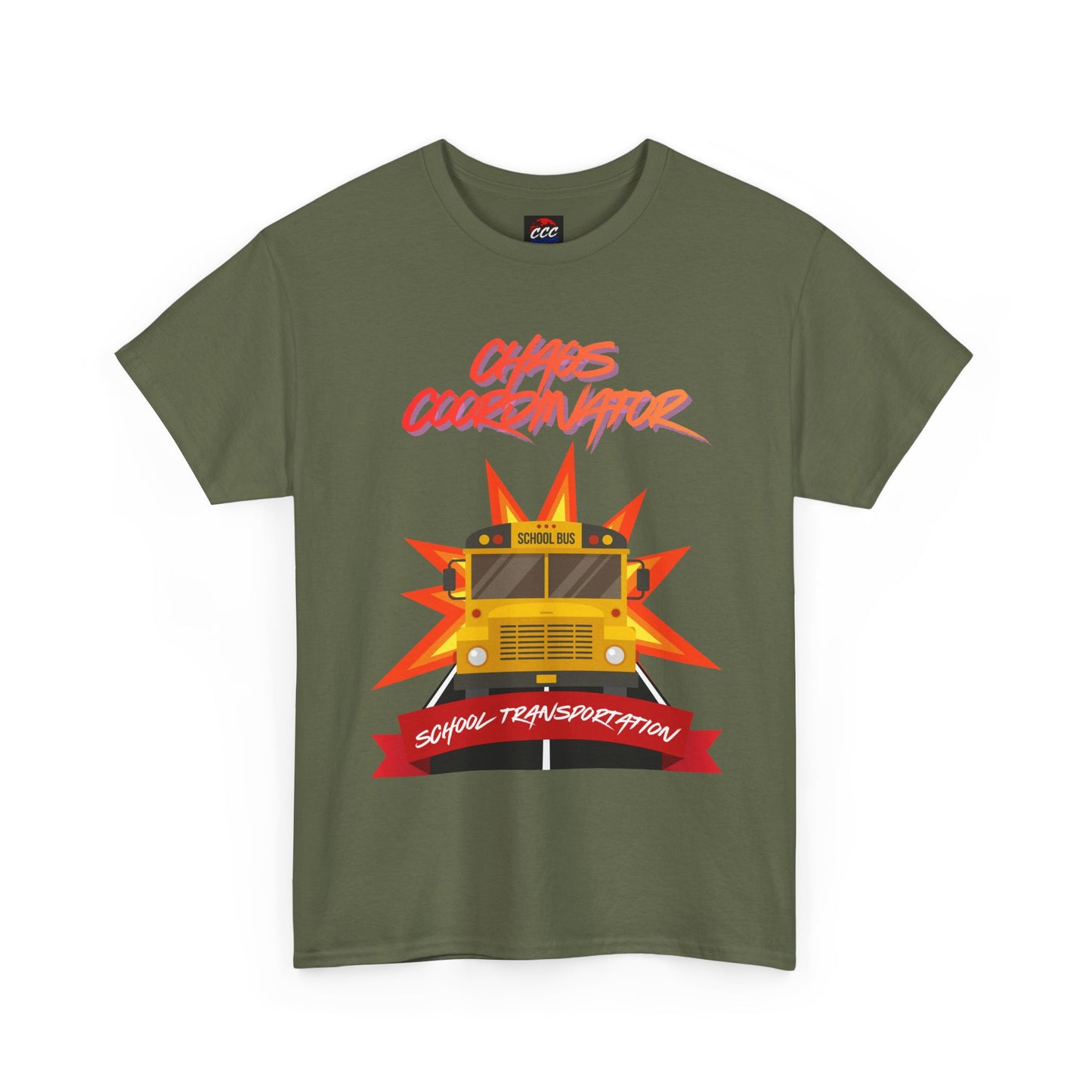 Chaos Coordinator School Bus T-Shirt