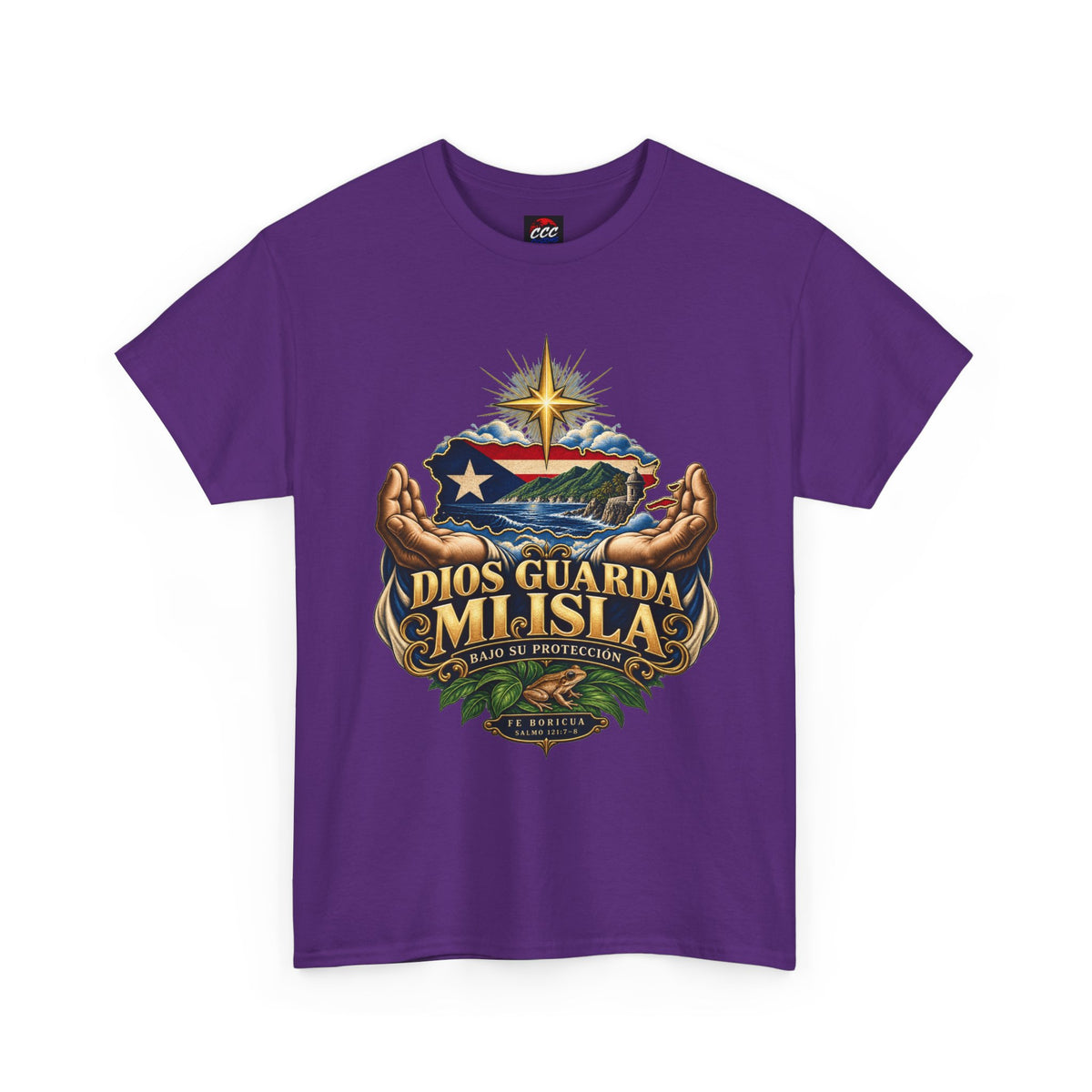 "Dios Guarda Mi Isla" Puerto Rico Pride Graphic Tee