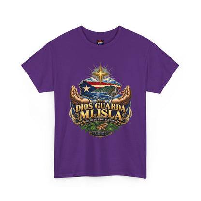 "Dios Guarda Mi Isla" Puerto Rico Pride Graphic Tee