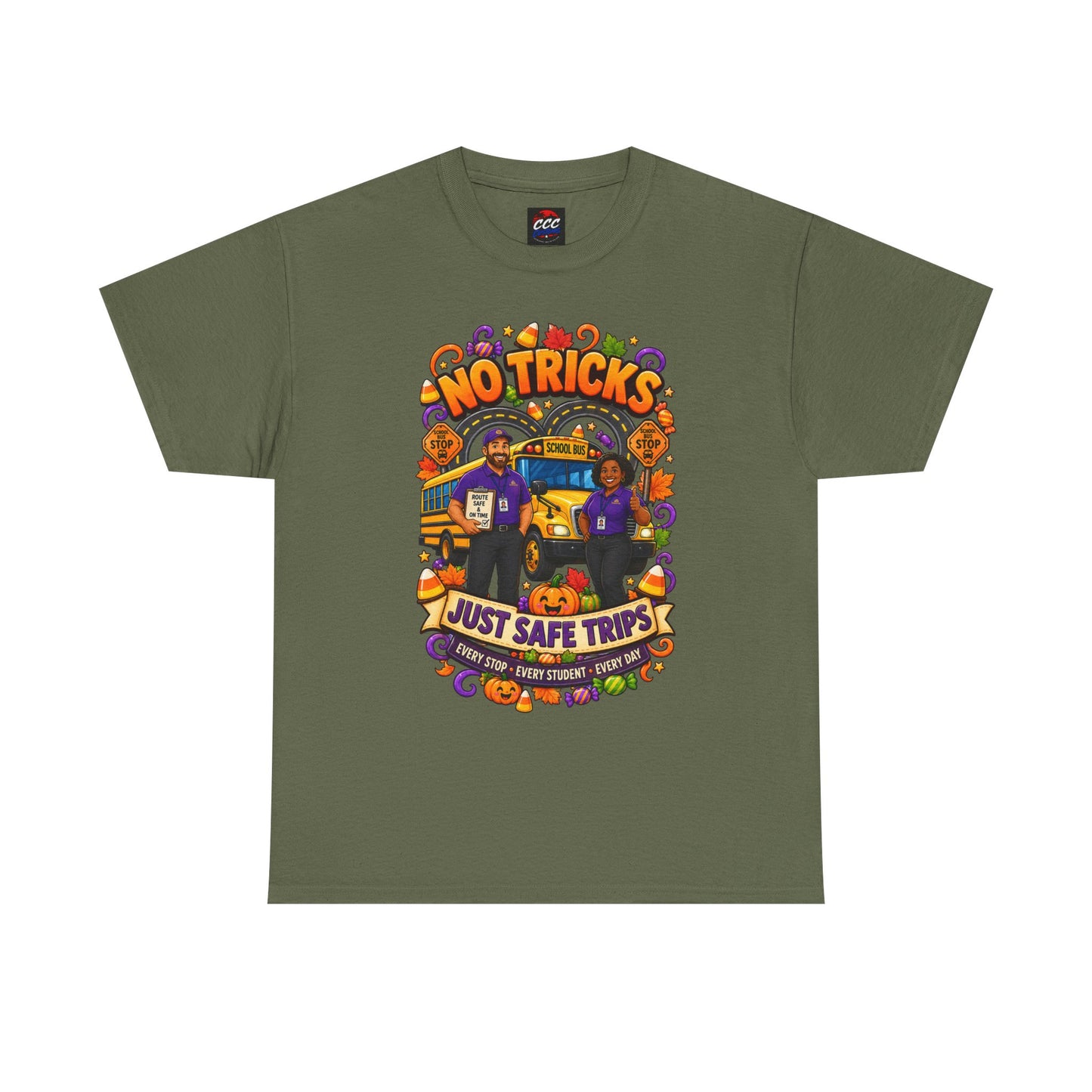 No Tricks Just Safe Trips Tee