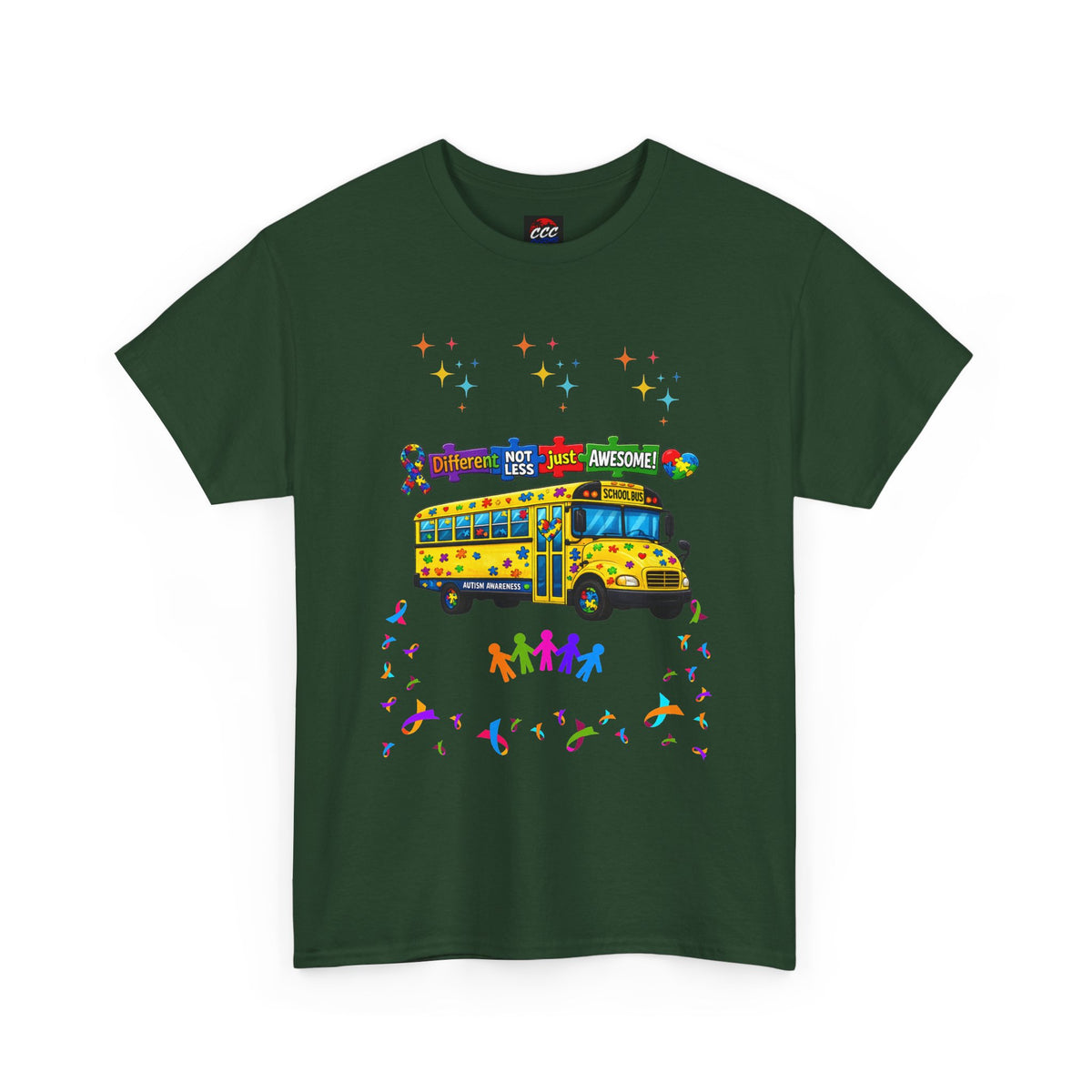 Autism Awareness School Bus T-Shirt