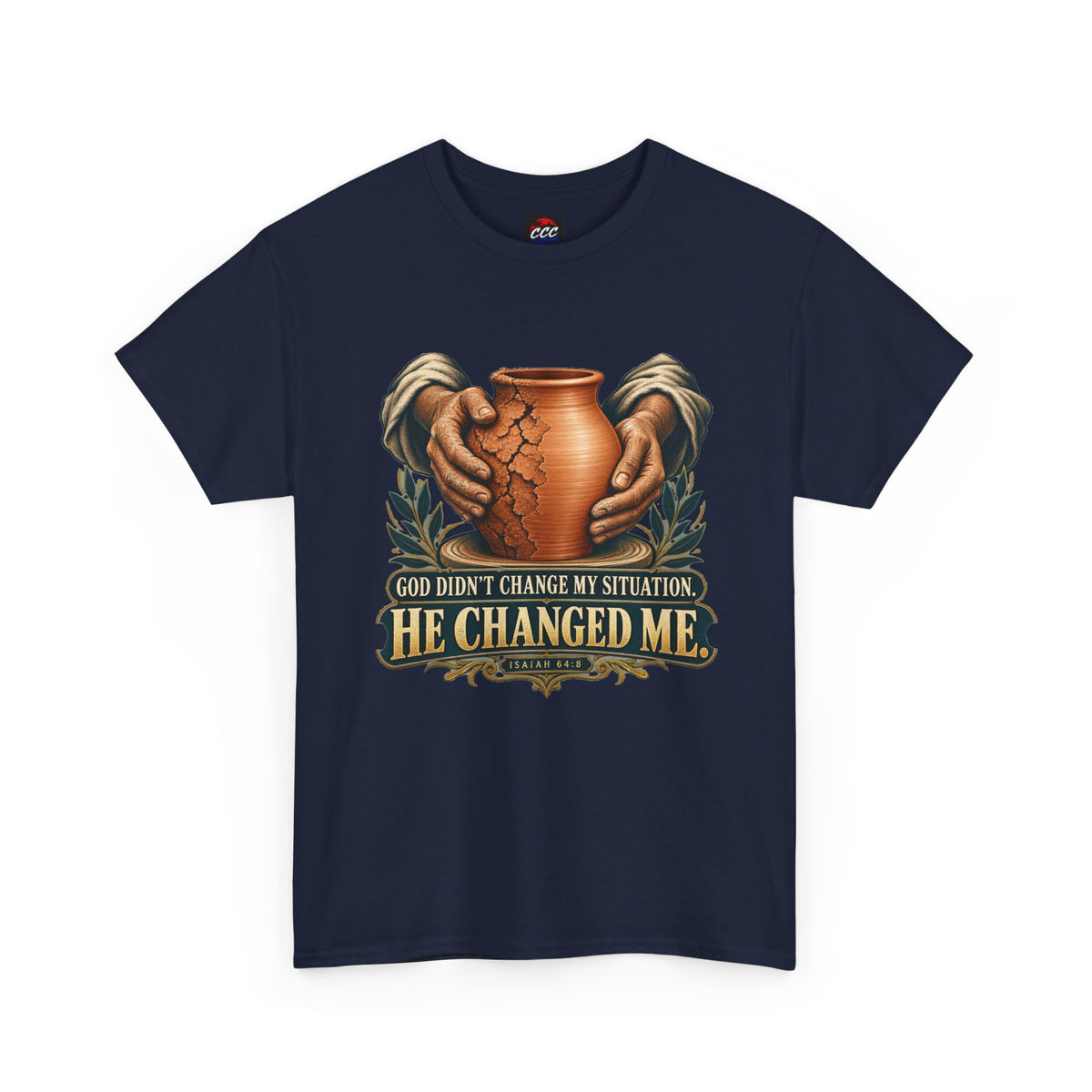 Faith T-Shirt — "God Didn't Change My Situation, He Changed Me" Inspirational Tee