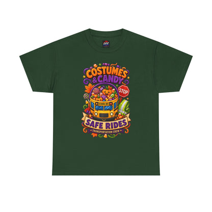 Halloween Candy Bucket School Bus Tee