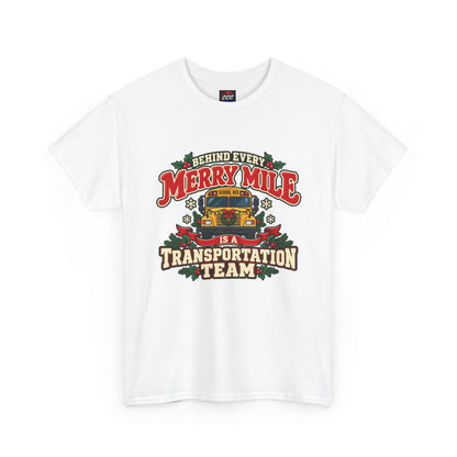 Merry Mile Transportation Team Christmas Tee