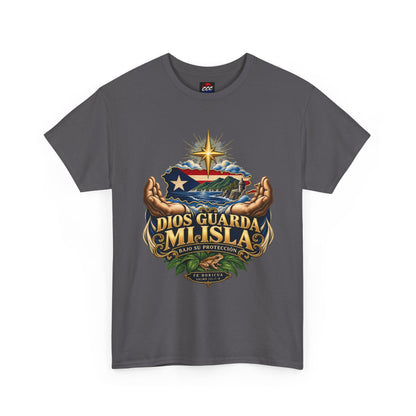 "Dios Guarda Mi Isla" Puerto Rico Pride Graphic Tee