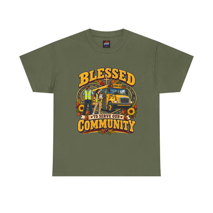 Blessed To Serve Our Community Tee — Fall Version