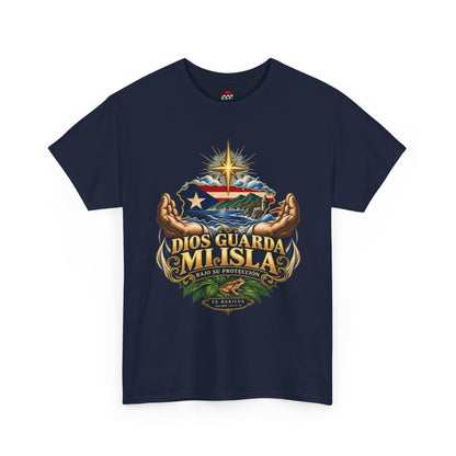 "Dios Guarda Mi Isla" Puerto Rico Pride Graphic Tee