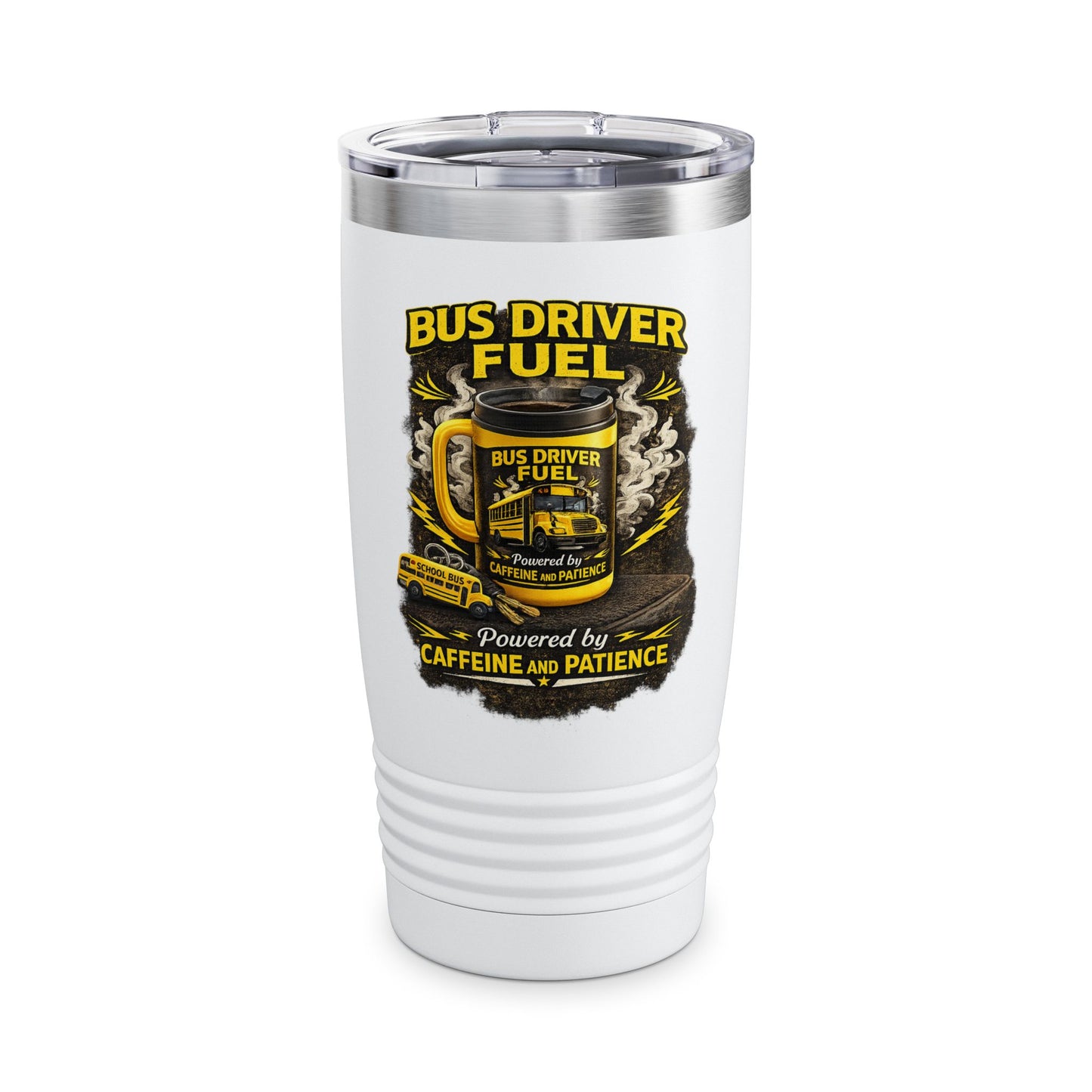 Bus Driver Fuel 20oz Tumbler – Caffeine & Patience Travel Mug
