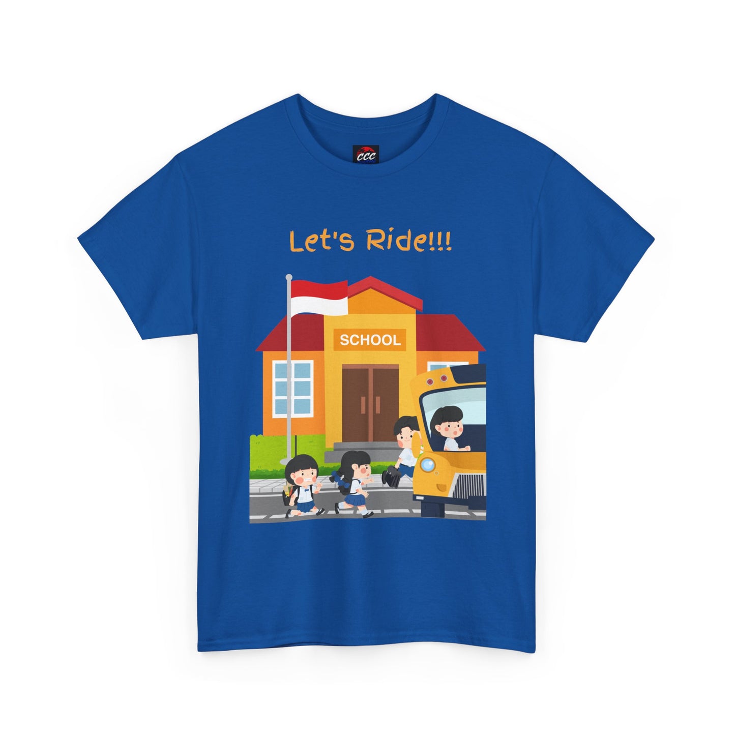Let’s Ride! School Bus Kids T-Shirt