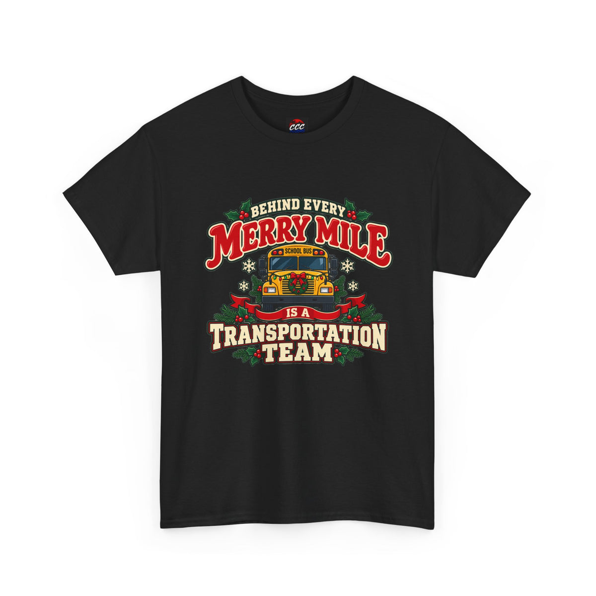 Merry Mile Transportation Team Christmas Tee