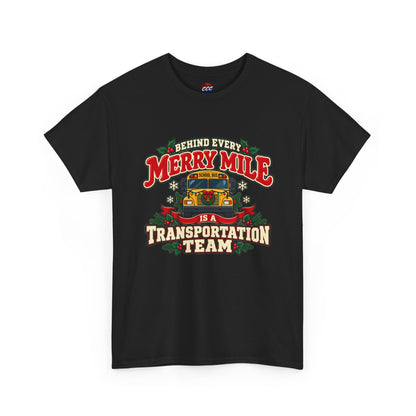 Merry Mile Transportation Team Christmas Tee