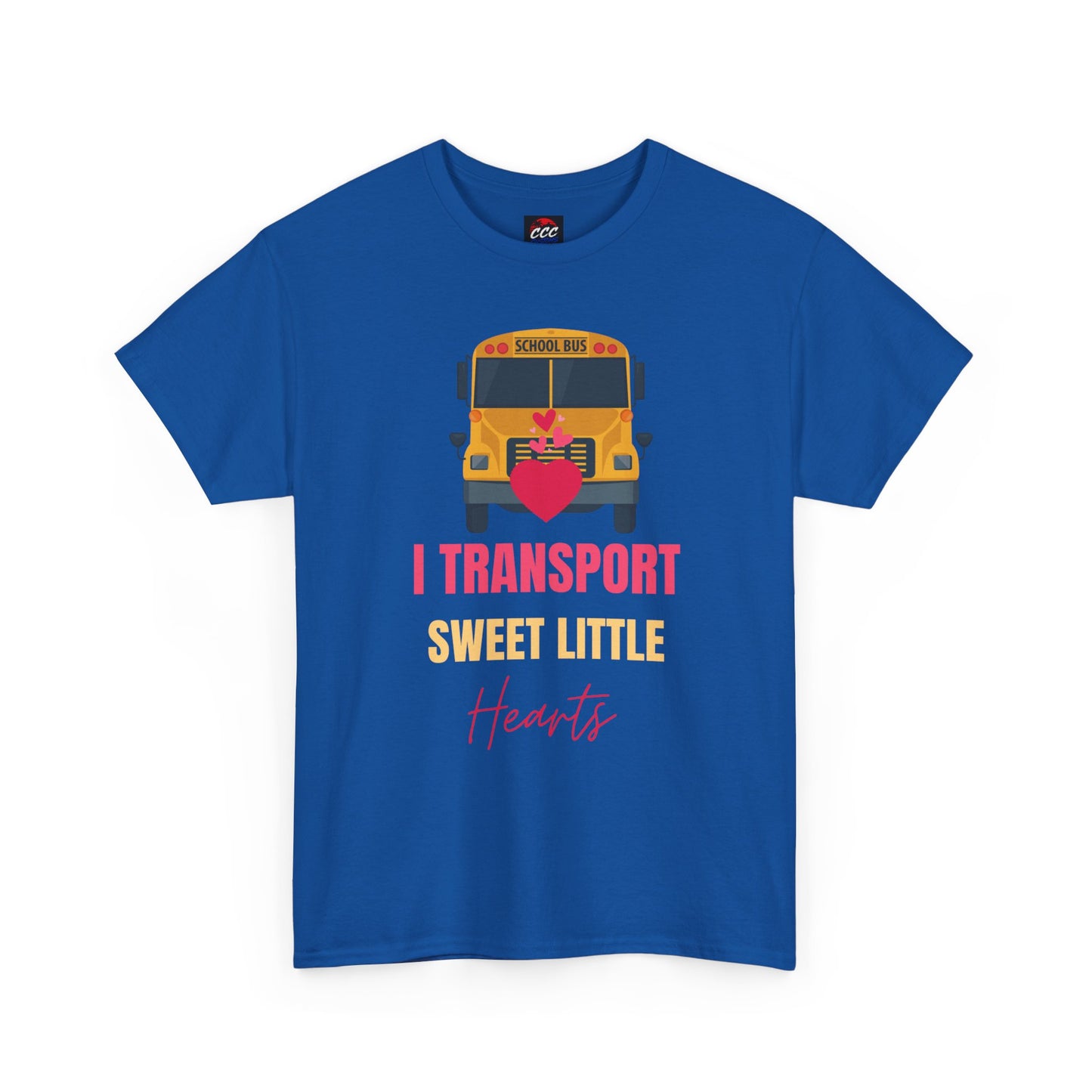 "I Transport Sweet Little Hearts" School Bus Driver Shirt