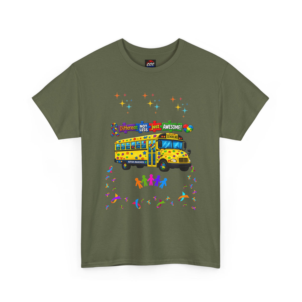 Autism Awareness School Bus T-Shirt