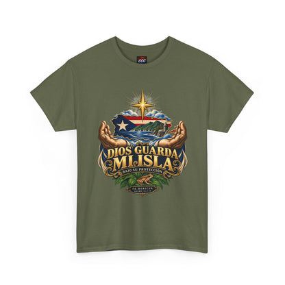 "Dios Guarda Mi Isla" Puerto Rico Pride Graphic Tee