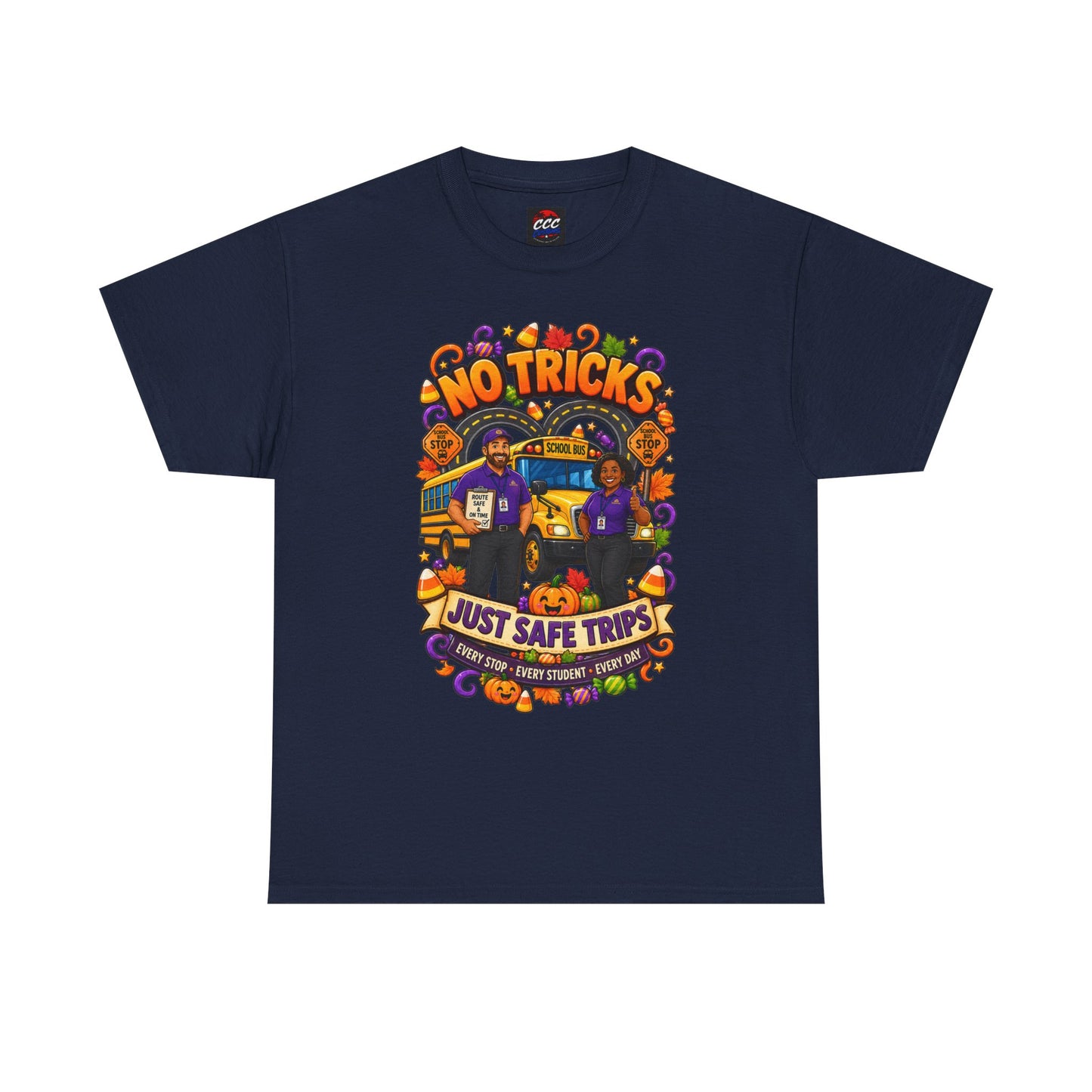 No Tricks Just Safe Trips Tee