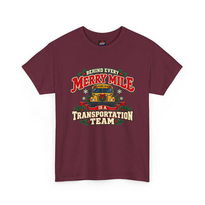 Merry Mile Transportation Team Christmas Tee
