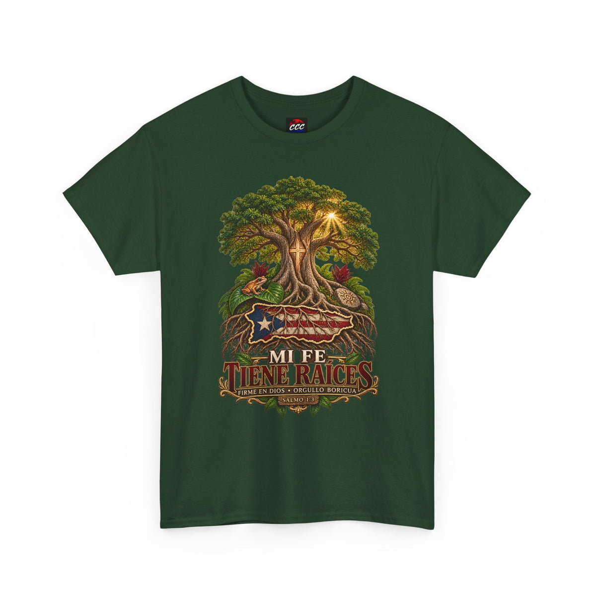 'Mi Fée Tiene Raíces' Tree of Life Vintage Flag Tee