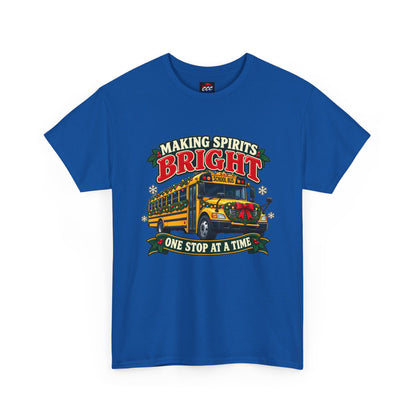 Making Spirits Bright Christmas Bus Tee