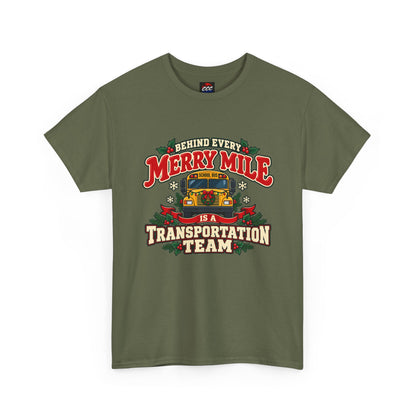 Merry Mile Transportation Team Christmas Tee