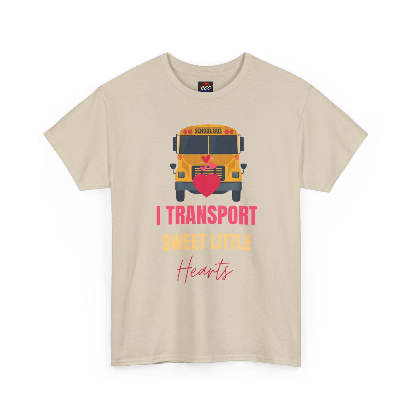 "I Transport Sweet Little Hearts" School Bus Driver Shirt
