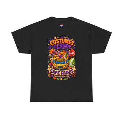 Halloween Candy Bucket School Bus Tee