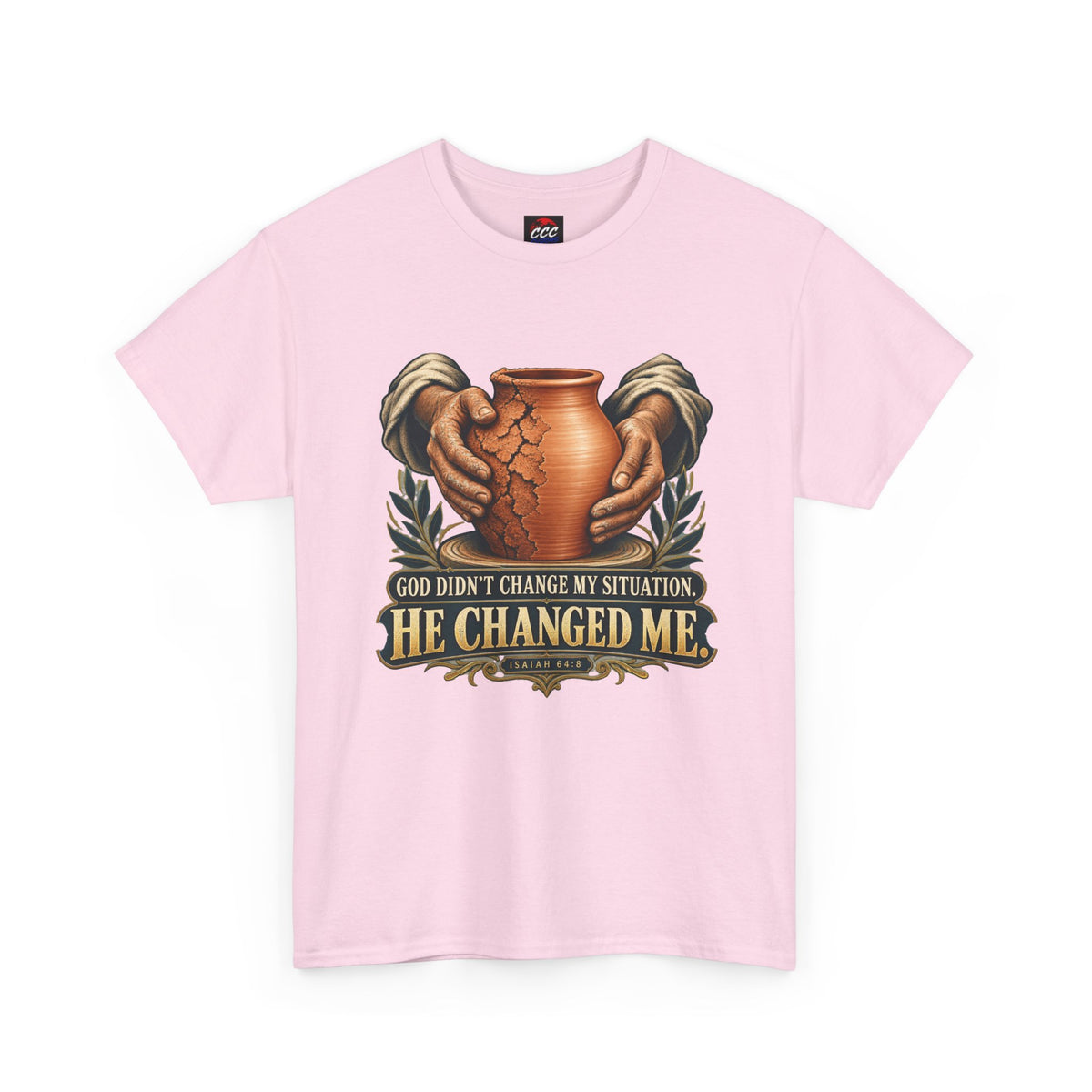 Faith T-Shirt — "God Didn't Change My Situation, He Changed Me" Inspirational Tee