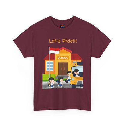 Let’s Ride! School Bus Kids T-Shirt