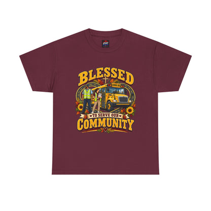 Blessed To Serve Our Community Tee — Fall Version